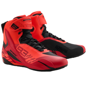 MM93 - BOTAS ALPINESTARS FASTER-4 ROJO FLUOR/ ROJO BRILLO/ NEGRO