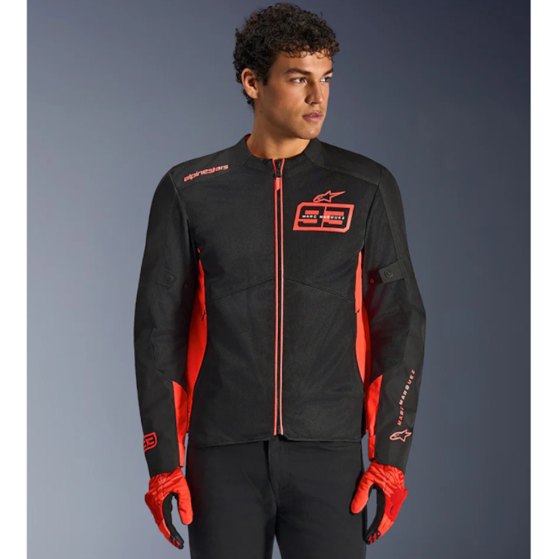 MM93 - CAZADORA ALPINESTARS C-1 AIR ROJO FLUOR/ ROJO BRILLO/ NEGRO - Imagen 4