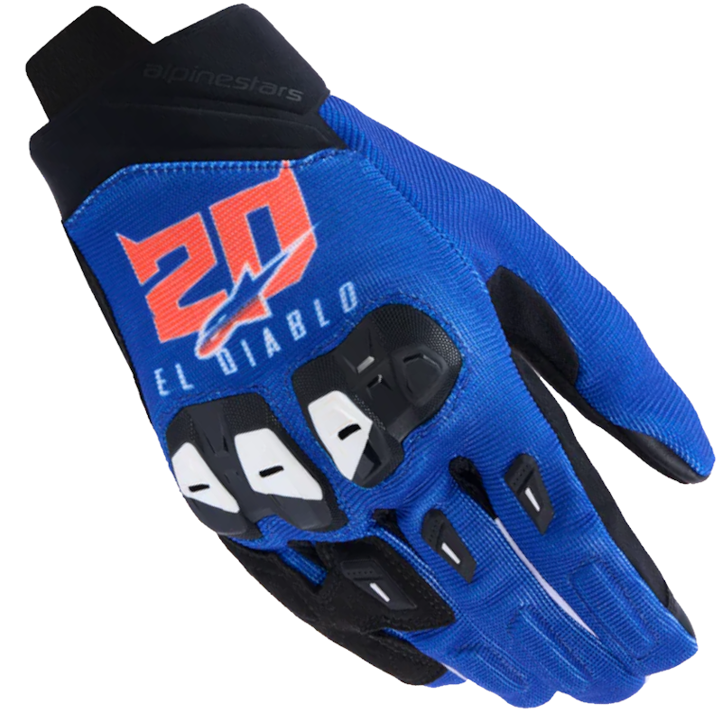 FQ20 - GUANTE ALPINESTARS SP-X 1 AZUL/ NEGRO/ ROJO FLUOR