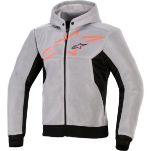 SUDADERA TECNICA ALPINESTARS CHROME SUPERAIRFLOW NEGRO/ GRIS/ ROJO FLUOR