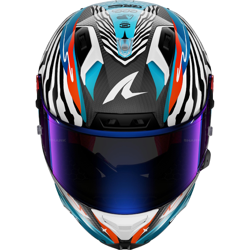 SHARK AERON GP FIM RACING #2 SPEED-FANCY CARBON NG/ AZ/ ROJO/ BLANCO - Imagen 3