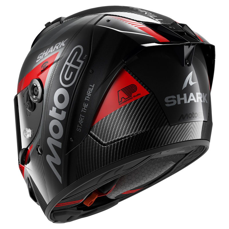 SHARK AERON GP FIM RACING #2 MOTOGP CARBONO/ GRIS/ ROJO - Imagen 3