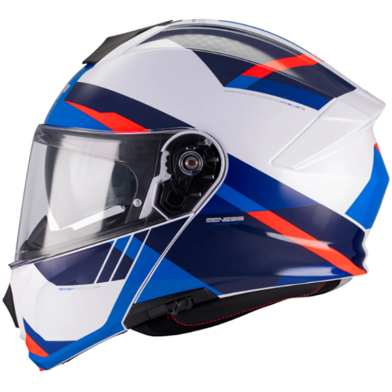 MT GENESIS R SV CHEEKY A7 BLANCO/ AZUL/ ROJO BRILLO