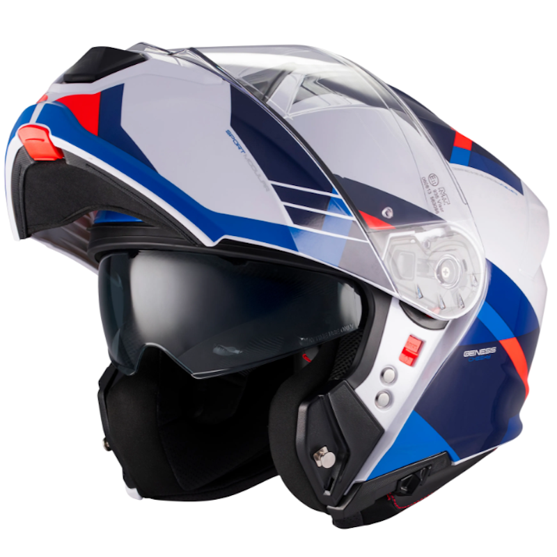 MT GENESIS R SV CHEEKY A7 BLANCO/ AZUL/ ROJO BRILLO - Imagen 2
