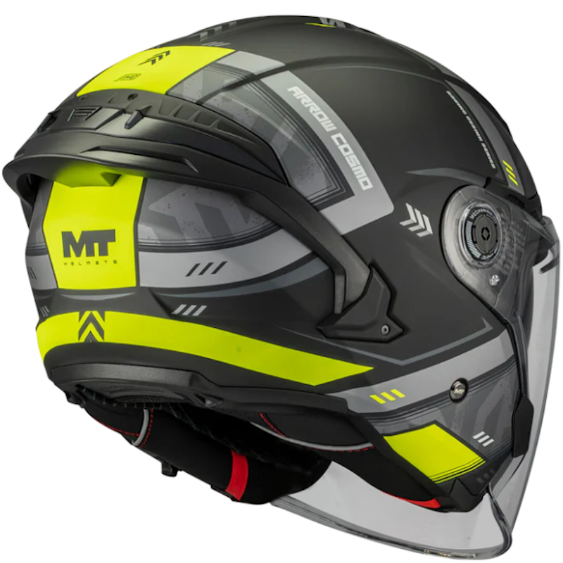MT COSMO SV ARROW B3 NEGRO/ GRIS/ AMARILLO MATE - Imagen 3
