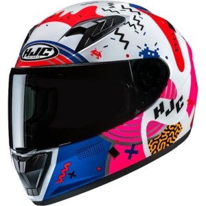 HJC Y10 MIKA MC28 BL/ AZUL/ ROSA (PARA NIÑ@)