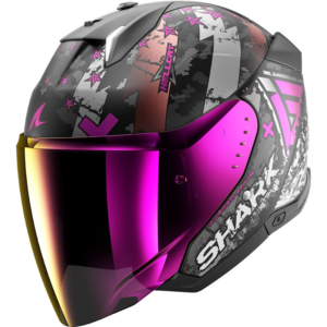SHARK SKWAL i3 JET HELLCAT NEGRO/ VIOLETA MATE