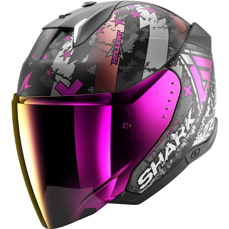 SHARK SKWAL i3 JET HELLCAT NEGRO/ VIOLETA MATE