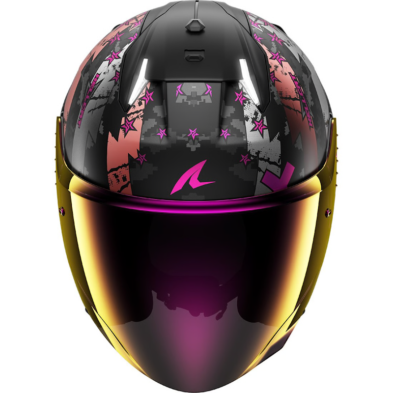 SHARK SKWAL i3 JET HELLCAT NEGRO/ VIOLETA MATE - Imagen 2