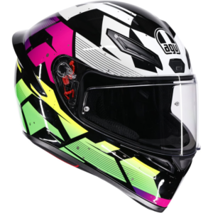 AGV K1 S E2206 PUNKPULSE NEGRO/ LILA/ LIMA