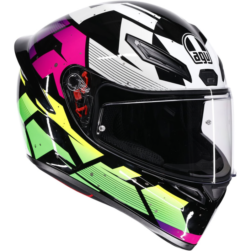 AGV K1 S E2206 PUNKPULSE NEGRO/ LILA/ LIMA