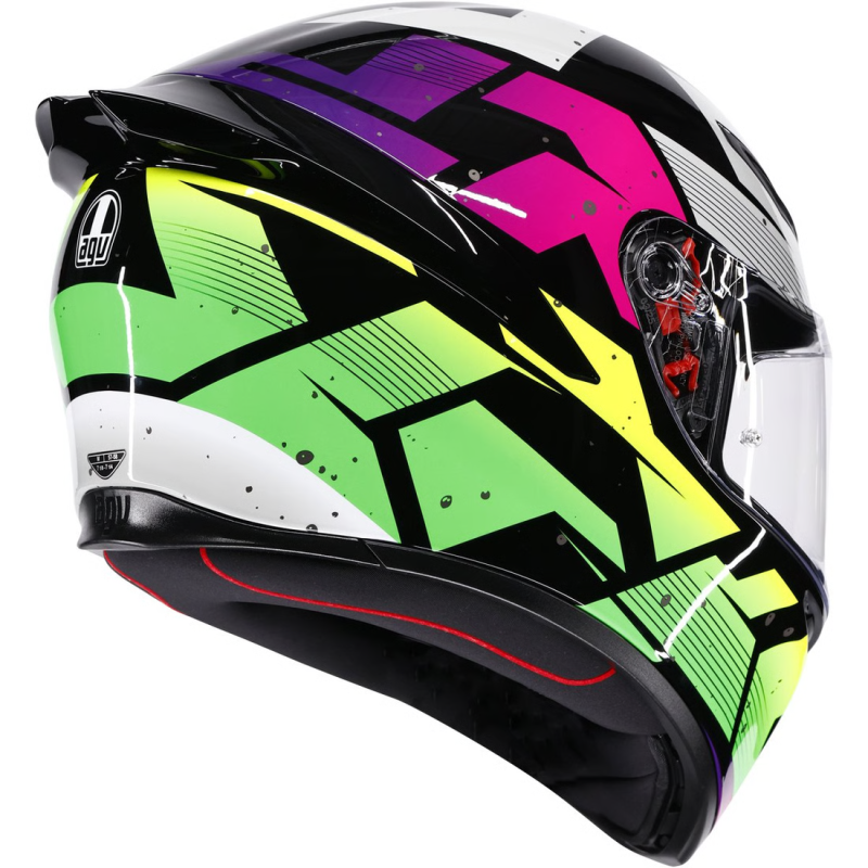 AGV K1 S E2206 PUNKPULSE NEGRO/ LILA/ LIMA - Imagen 3