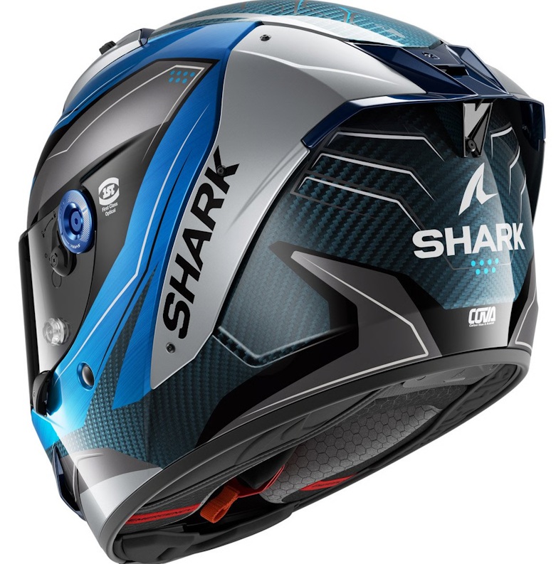 SHARK AERON MEKARIUM CARBON/ AZUL/ PLATA - Imagen 2