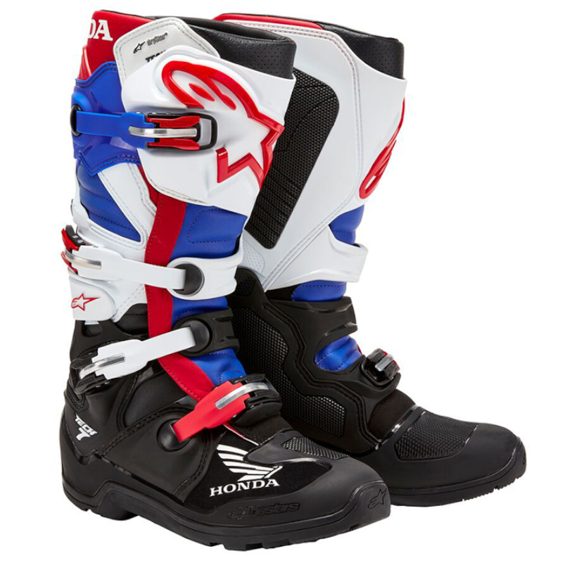 HONDA - BOTAS ALPINESTARS TECH 7 ENDURO DRYSTAR NEGRO/ BLANCO/ AZUL/ ROJO