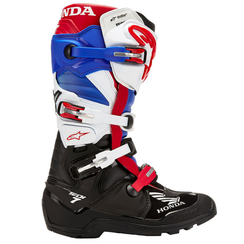 HONDA - BOTAS ALPINESTARS TECH 7 ENDURO DRYSTAR NEGRO/ BLANCO/ AZUL/ ROJO - Imagen 3