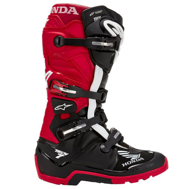 HONDA - BOTAS ALPINESTARS TECH 7 ENDURO DRYSTAR NEGRO/ ROJO - Imagen 2