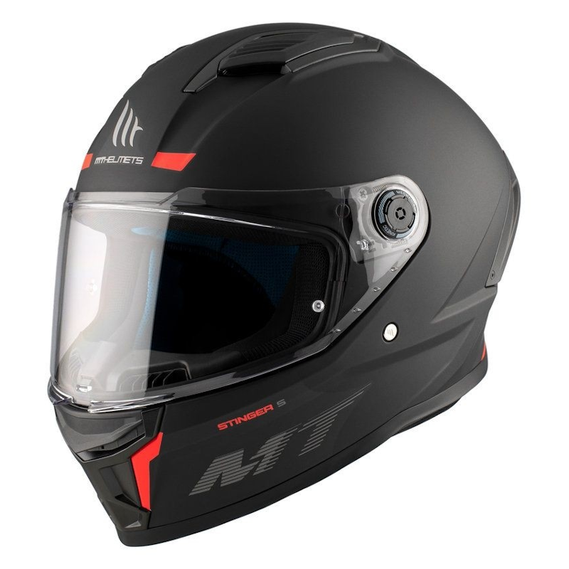 MT STINGER 2 SOLID A1 MATT BLACK - Imagen 2