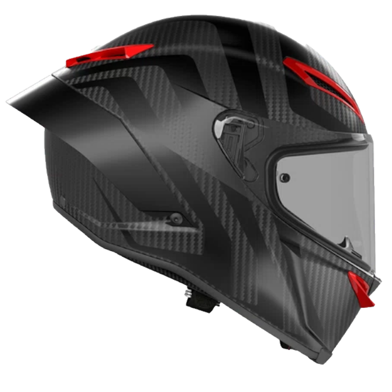 AGV PISTA GP RR E2206-DOT MPLK INTREPIDO MATT CARBON/ BLACK/ RED - Imagen 2