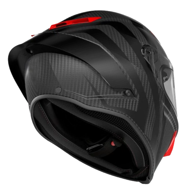 AGV PISTA GP RR E2206-DOT MPLK INTREPIDO MATT CARBON/ BLACK/ RED - Imagen 3