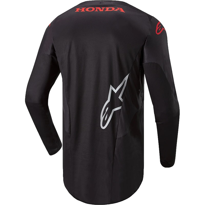 HONDA - JERSEY RACER ICONIC NEGRO/ ROJO - Imagen 2