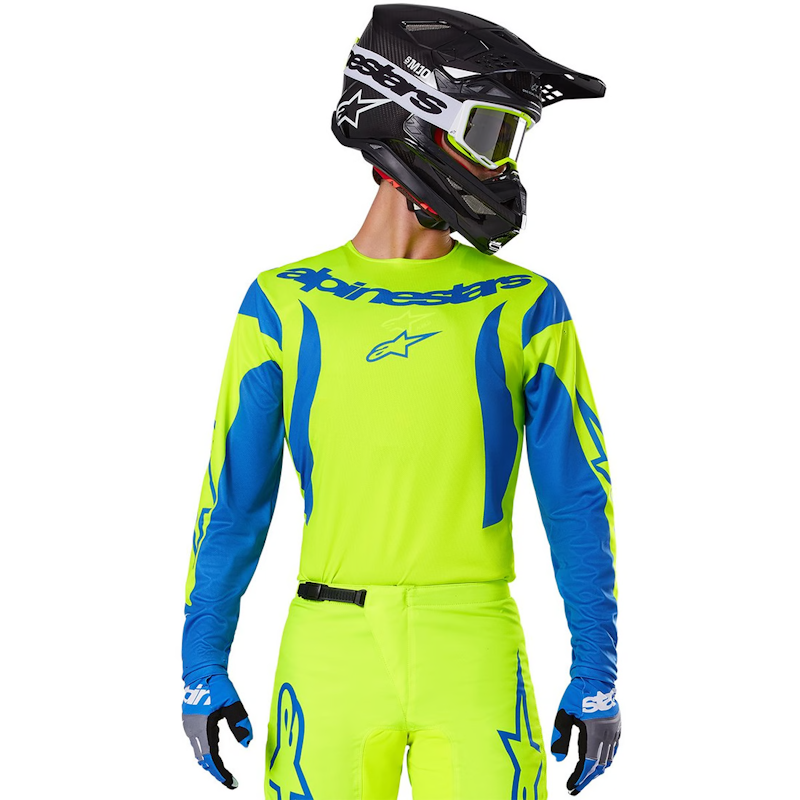 ALPINESTARS OFF-R FLUID HAUL AMARILLO FLUOR/ AZUL - Imagen 3