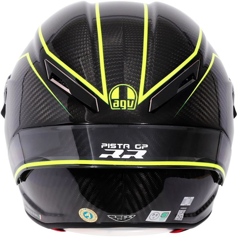 AGV PISTA GP RR E2206-DOT MPLK PERFORMANTE CARBON/ GREEN FLUOR - Imagen 7