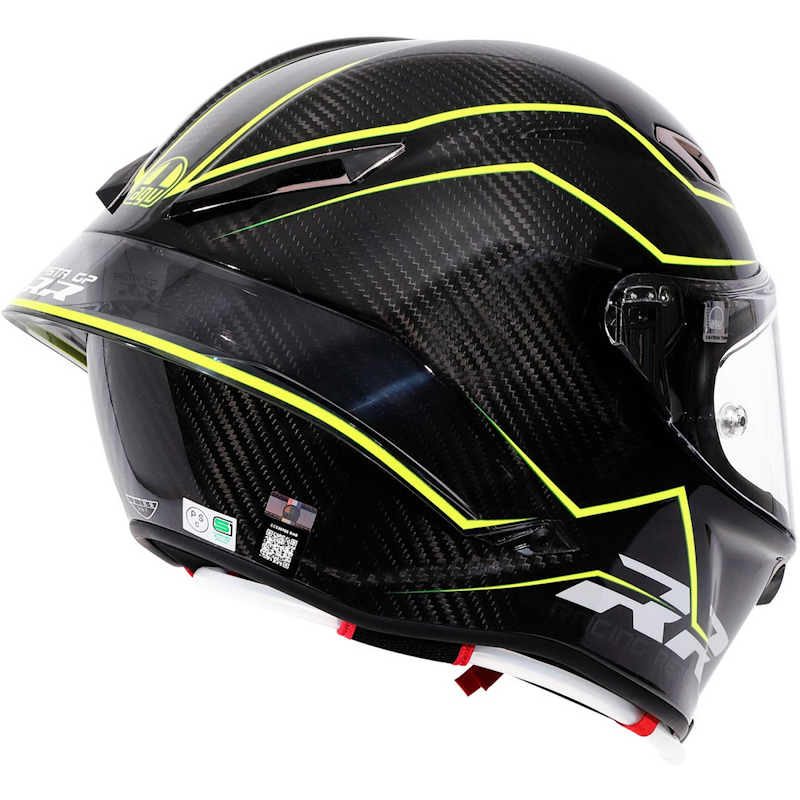 AGV PISTA GP RR E2206-DOT MPLK PERFORMANTE CARBON/ GREEN FLUOR - Imagen 6