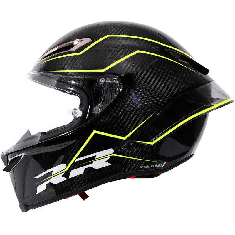 AGV PISTA GP RR E2206-DOT MPLK PERFORMANTE CARBON/ GREEN FLUOR - Imagen 4