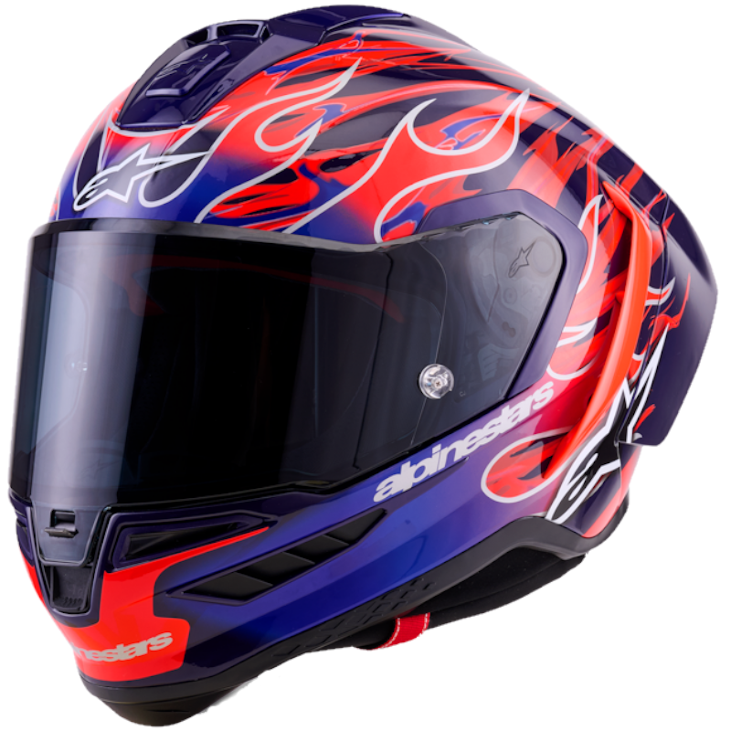 ALPINESTARS SUPERTECH R10 ECE06/DOT/FIM FLYTE VIOLETA/ ROJO