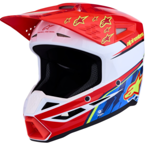 ALPINESTARS S-M3 (YOUTH) FALCON RJ-FLUOR/BL/AZUL/AM-FLUOR BRILLO (PARA NIÑ@)