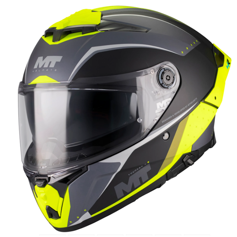 MT THUNDER 4 R SV 22.06 WIND TUNNEL B3 NEGRO/ GRIS/ AMARILLO - Imagen 4