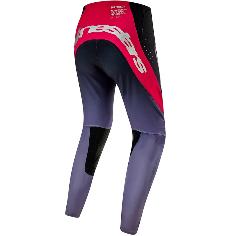 PANTALON ALPINESTARS OFF-R SUPERTECH DADE ROJO IRON/ BERRY - Imagen 2