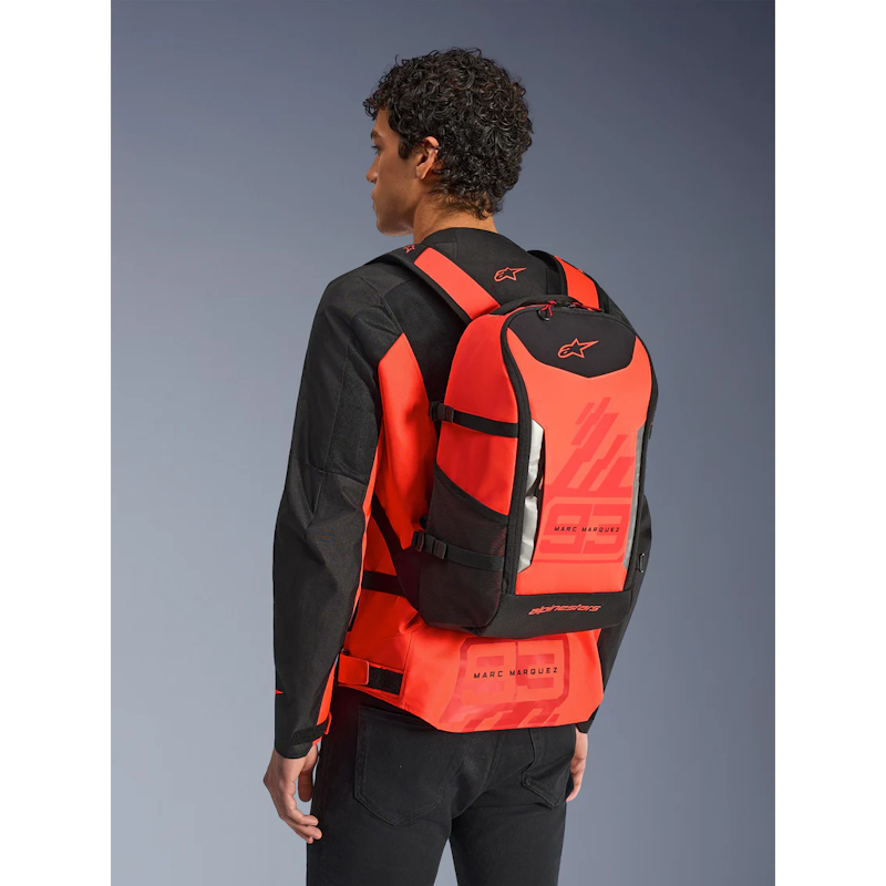 MM93 - MOCHILA ALPINESTARS AMP3 RJ-FLUOR/ RJ-BRILLO/ NEGRO - Imagen 2