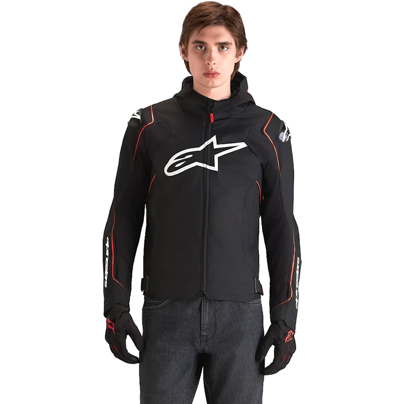 ALPINESTARS ZACA WATERPROOF V2 WP NEGRA/ ROJA - Imagen 3