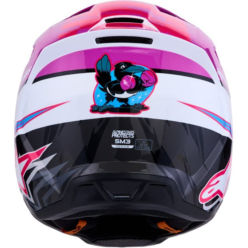 ALPINESTARS S-M3 FALCON LILA/ NEGRO/ ROSA FLUOR - Imagen 3