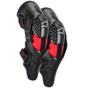 RODILLERAS ALPINESTARS SX-1 PLASMA NEGRO/ ROJO