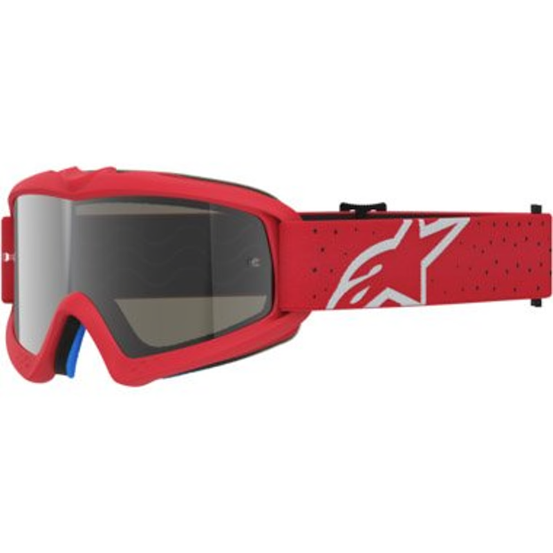 GAFAS ALPINESTARS VISION YOUTH VESTA ROJO FLUOR - LENTE PLATA (PARA NIÑ@)