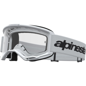 GAFAS ALPINESTARS VISION 3 WORDMARK BLANCA/ NEGRA - LENTE CLARA