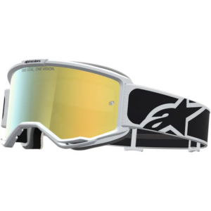 GAFAS ALPINESTARS VISION 5 RORA NEGRO/ BLANCO - LENTE ORO