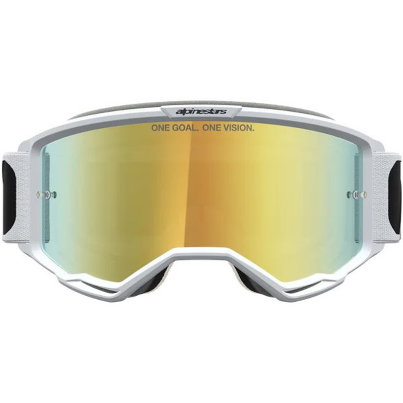 GAFAS ALPINESTARS VISION 5 RORA NEGRO/ BLANCO - LENTE ORO - Imagen 2