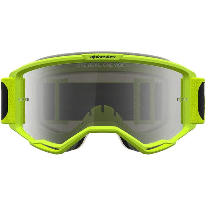 GAFAS ALPINESTARS VISION 5 RORA NEGRO/ AMARILLO FLUOR - LENTE PLATA - Imagen 3