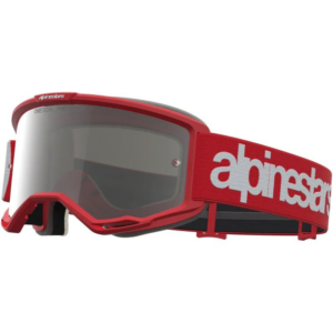 GAFAS ALPINESTARS VISION 5 HONE ROJO/BLANCO - LENTE PLATA