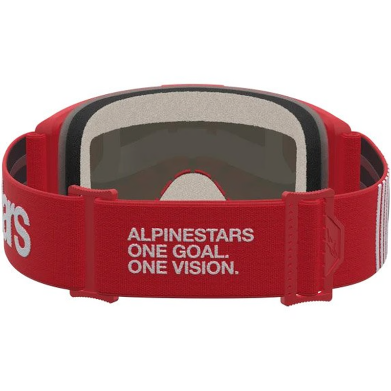 GAFAS ALPINESTARS VISION 5 HONE ROJO/BLANCO - LENTE PLATA - Imagen 3