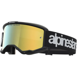 GAFAS ALPINESTARS VISION 5 HONE NEGRO/ BLANCO - LENTE ORO