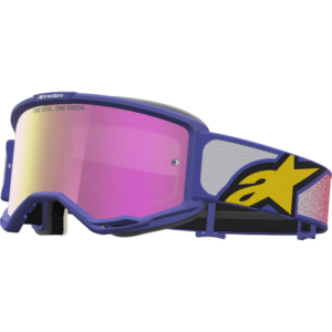 GAFAS ALPINESTARS VISION 5 DRAG ROJO/ PURPURA - LENTE ROSA