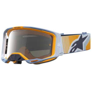 GAFAS ALPINESTARS VISON 8 MAVEN AZUL/ NARANJA - LENTE PLATA