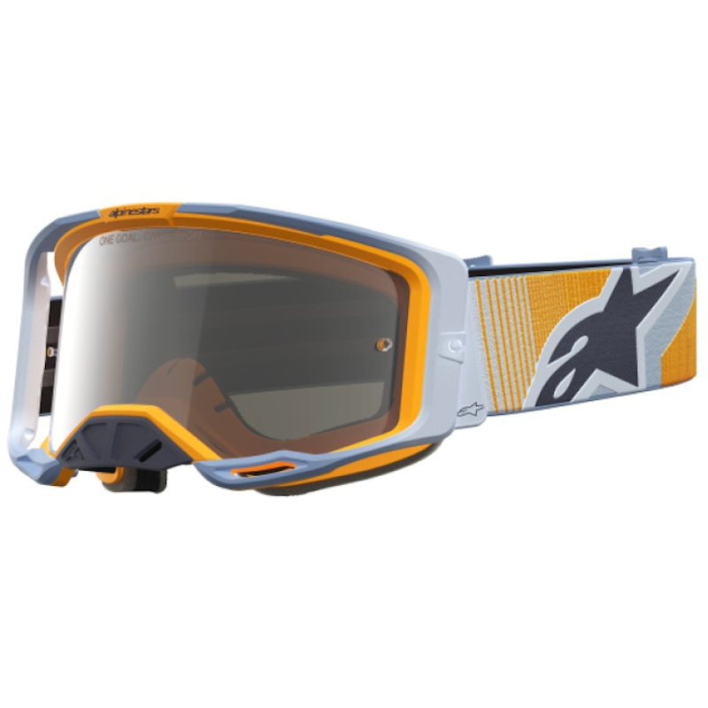 GAFAS ALPINESTARS VISON 8 MAVEN AZUL/ NARANJA - LENTE PLATA