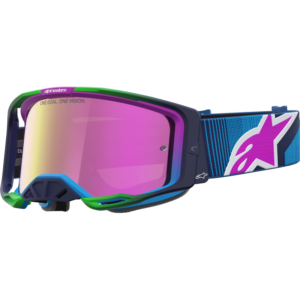 GAFAS ALPINESTARS VISON 8 MAVEN AZUL/ PURPURA - LENTE ROSA