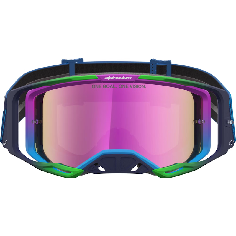 GAFAS ALPINESTARS VISON 8 MAVEN AZUL/ PURPURA - LENTE ROSA - Imagen 2