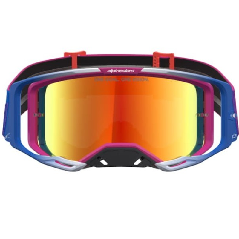 GAFAS ALPINESTARS VISION 8 MAVEN ROJO FUEGO/ NEGRO - LENTE ROJA - Imagen 3